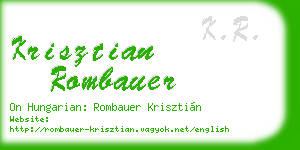 krisztian rombauer business card